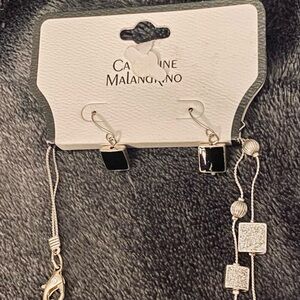 Catherine Malandrino Black and Silver Jewelry Set